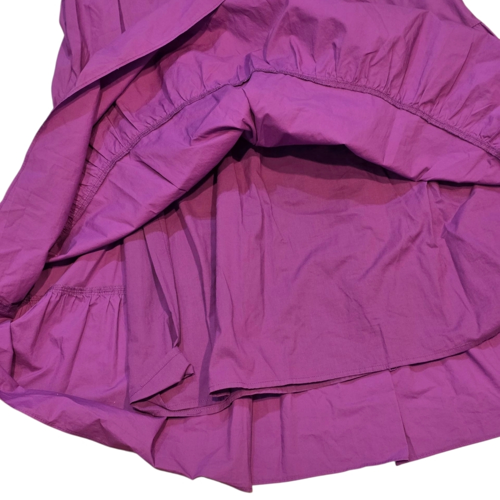 ENGLISH FACTORY TIERED‎ PUFF SLEEVE DRESS PURPLE M - Picture 5 of 15